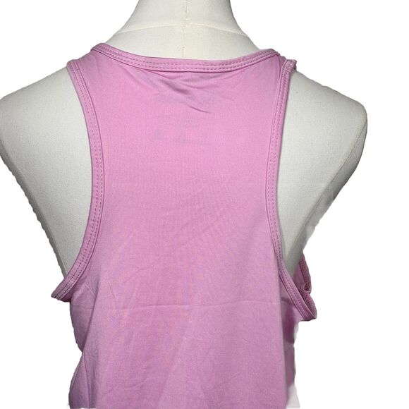 Real Essentials Women’s Pink Tank Top Size XL Stretch Polyester Spandex Activewe - Picture 4 of 5